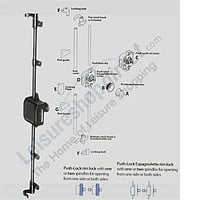 Push Lock System For Caravan Interior Doors Leisureshopdirect