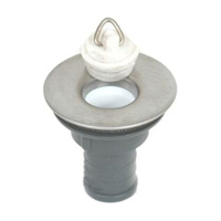 Sink waste 3/4" straight stainless flange