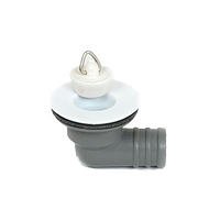 Sink waste angled 3/4" (7/8" plug)