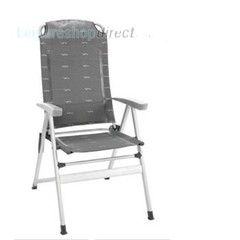 Kerry Slim Aluminium Recliner – Charcoal
