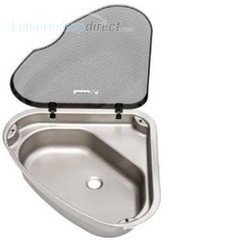 Spinflo Triangular Caravan Sink with Lid L/H
