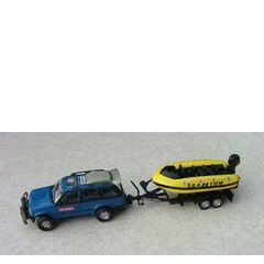 Toy Jeep with leisure vehicle 