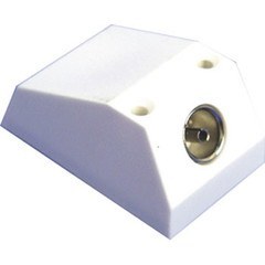 Surface mounted TV aerial socket
