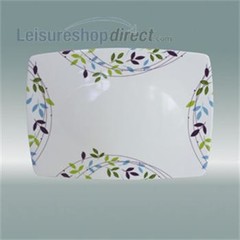 Spring Leaf Melamine Serving Platter 14$$$ Rectangular