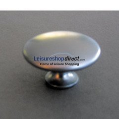 Knob Aluminium Effect 23mm - Zinc Alloy