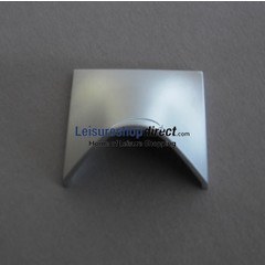 Finger Pull Handle Aluminium Effect - Zinc Alloy