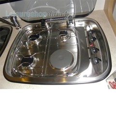 Spinflo Dual Fuel Argent Hob + Spare Parts