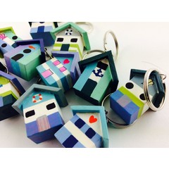 Shoeless Joe Beach Hut Keyring