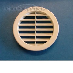 White Vent Round 100mm