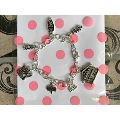 Bracelet with 7 camping charms lovely gift
