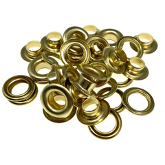 W4 Brass Eyelets 3/8" (9.5mm)
