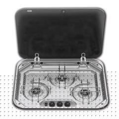 Dometic Smev 3 burner hob with glass lid (8023)