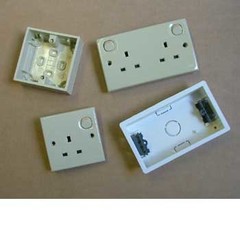 Internal plugs sockets and switches