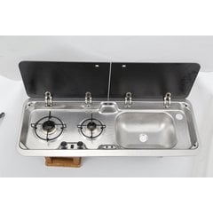 Lavanda LD851R two burner hob & sink (RH)