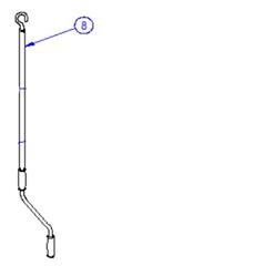 Omnibike winding handle for the manual lift bike rack