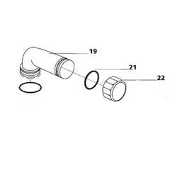 Thetford Porta-Potti Pour Out Spout Assembly 365/345/365 - Grey