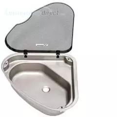 Spinflo Triangular Caravan Sink with Lid L/H