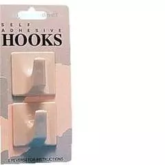 Beige Large Square Hook- Pack 2