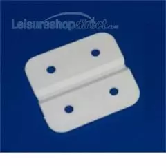 Plastic Hinge (Pair) - White