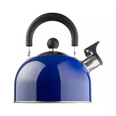 Via Mondo Blue Stainless Steel Whistling Kettle 1.5 Litre 