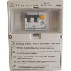 CBE DS123-UK 230VOLT DIST.BOX C/W 25A RCD,2X13A