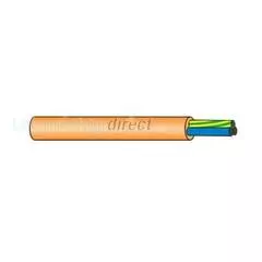 3 Core Flexible PVC Mains Cable Orange 