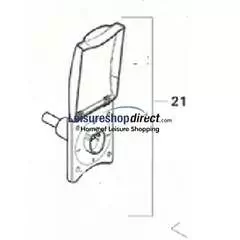 Shower Housing Ivory Complete for Truma Ultraflow