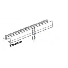 Omnistor 5002 Awning Outside and Inside Lead Rail White 1.4m