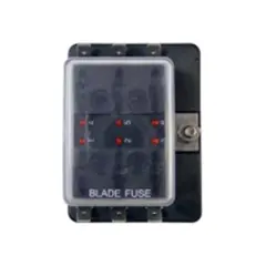 6 Fuse Fusebox with RED Light