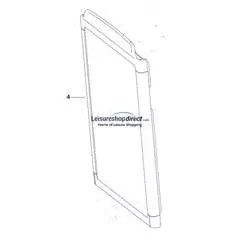 Thetford Fridge Door N109, N112 - Curved High
