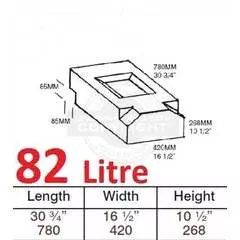 82 Litre Aqua Tank For Water Or Waste (Threaded Hatch)