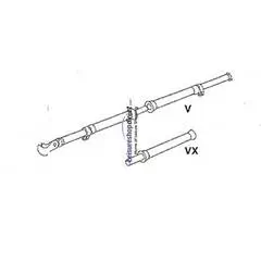 IXL - V-pole incl. VX G 19-22 for Ventura Standard Awnings