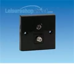 TV/Satellite socket black (PDL)