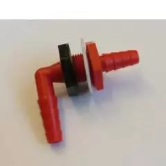 Bulkhead Fitting Elbow 1/2" Hose
