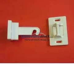 Surecatch Hook Latch Door Retainer - White