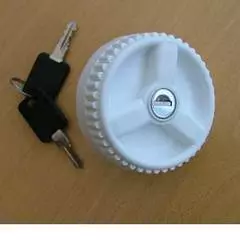 Water filler cap with 2 keys - white