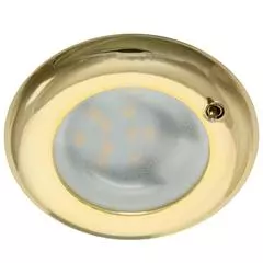 AAA LED Brass Downlight Flush Mount with Switch 8-28V