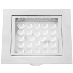 AAA LED Square Downlight Chrome Warm White (Recess Mount)