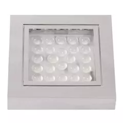 AAA LED Square Downlight Chrome Warm White (Surface Mount)