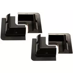 AG ABS Black Solar Panel Corner Mounts x 4