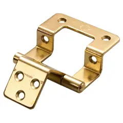 AG Double Cranked Hinge Brass