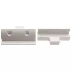AG Pair of White ABS Side Solar Support Mounts