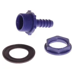 AG Plastic 10mm Straight Connector 3/4~~~quot; BSP (Pack of 10)