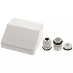 AG Twin White ABS Cable Entry Gland