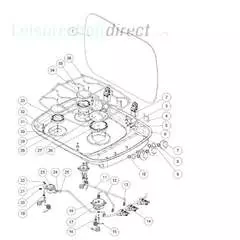 Spinflo Argent 3 Burner Hob Spare Parts