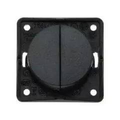 Berker Rocker Switch 12v/230v twin rocker switch - anthracite