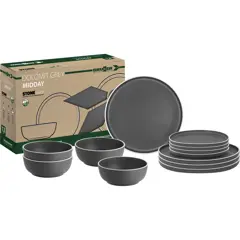 Brunner tête-à-tête Dolomit Grey 8-piece Dinner Set