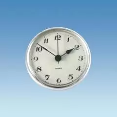 Chrome Bezel Caravan Clock