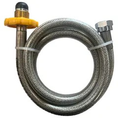 Crusader Propane 1.5m Stainless Steel 20yr Pigtail Handwheel