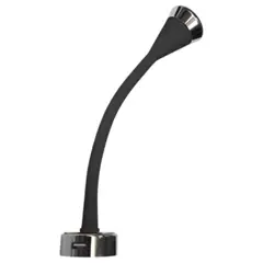 Dimatec black flexible reading light with USB